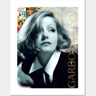 Greta Garbo Collage Portrait Posters and Art